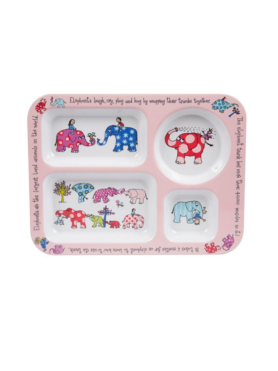 elephants compartment tray
