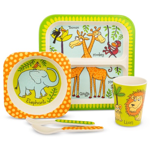 jungle_bamboo_kids_dinner_set