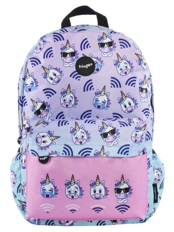 Kids-teen-waterproof-small-backpack-unicorn-wifi-fringoo-front (1)