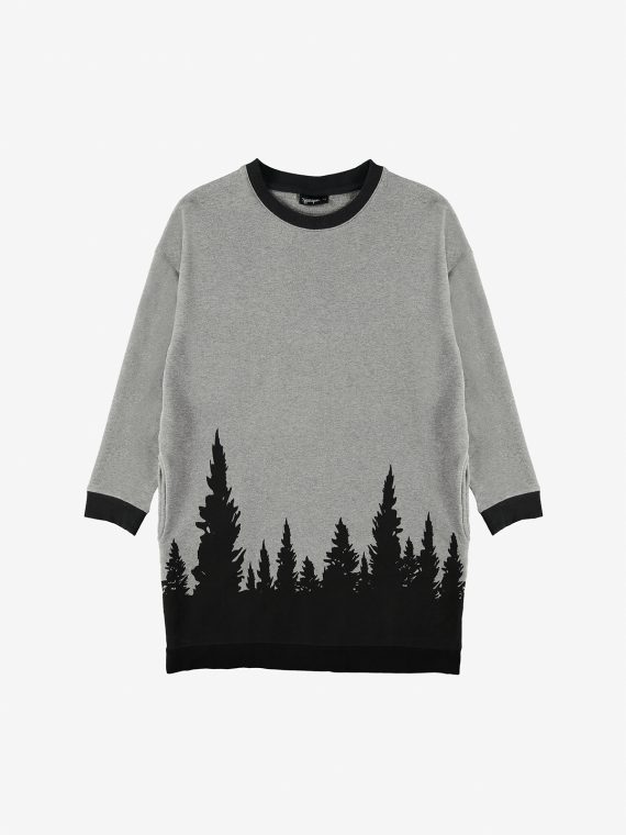 FW220048-FOREST SWEAT DRESS