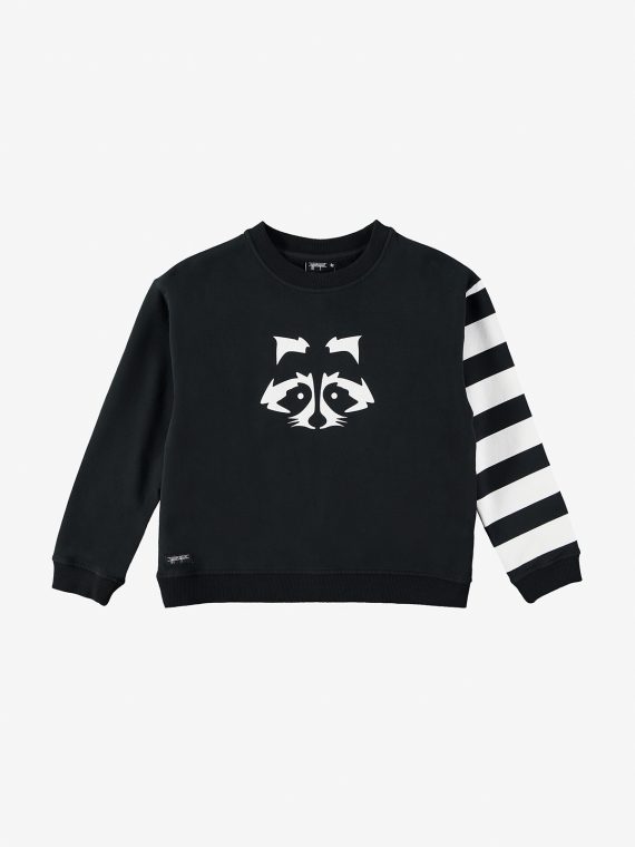 FW220056-RACCOON WIDE SWEAT
