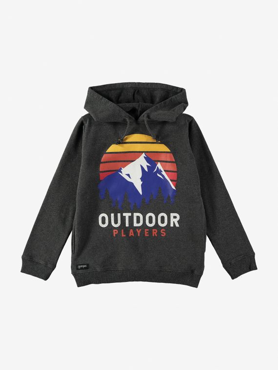 FW220066-SLOGAN BIG HOODIE