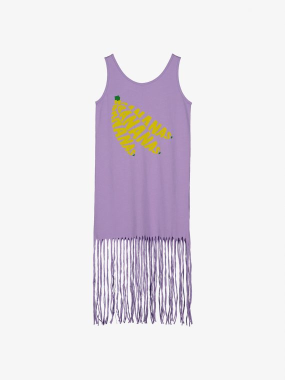 SS230053-BANANAS FRINGED DRESS