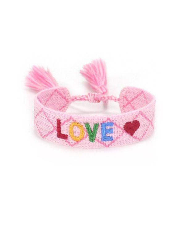 wristbandloveonpinkmulti (2)